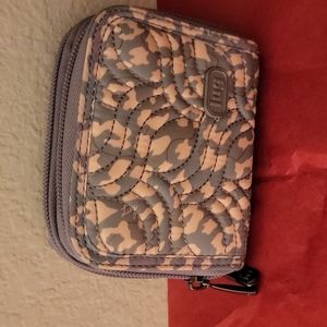 Lug  small accordion splits RFID wallet - camo